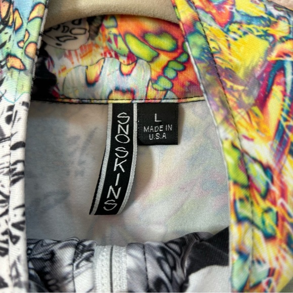 Sno Skins Colorful Butterfly Women's Lightweight Zip Up Jacket Size Large - Picture 4 of 12